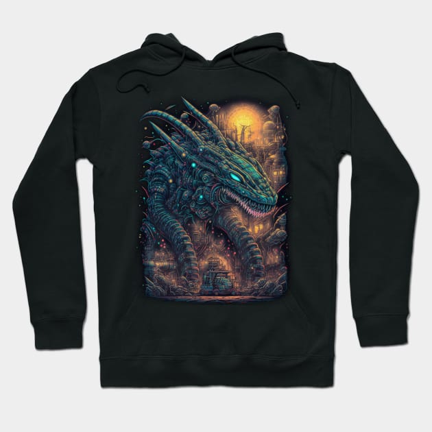 Dragon Lizard Hoodie by gblackid